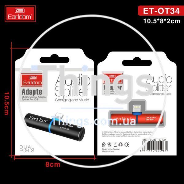 Adapter Lightning To USB C &mdash; Earldom ET-OT34 К2-000078871 фото