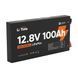 Акумуляторна батарея літій-залізо-фосфатна 12.8В 100А*год LiFePO4 LiTime Slim 12V100-100-SLIM-LTCP-4-SE100 ультратонка K3-44-00531 фото 2