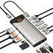 Док-станція Хаб USB-C NOVOO TM15 для ноутбука 15-в-1 з 3 моніторами 2 портами HDMI VGA USB C/A 100 Вт RJ45 SD/TF аудіо K1-000581 фото 3