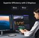 Док-станція Хаб USB-C NOVOO TM15 для ноутбука 15-в-1 з 3 моніторами 2 портами HDMI VGA USB C/A 100 Вт RJ45 SD/TF аудіо K1-000581 фото 7
