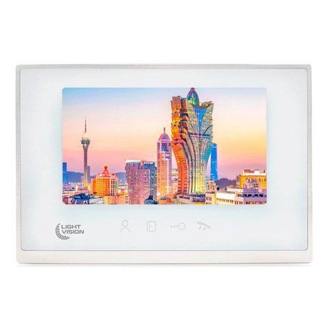 Відеодомофон 7&rdquo; Light Vision MACAO FHD White K3-82-00202 фото