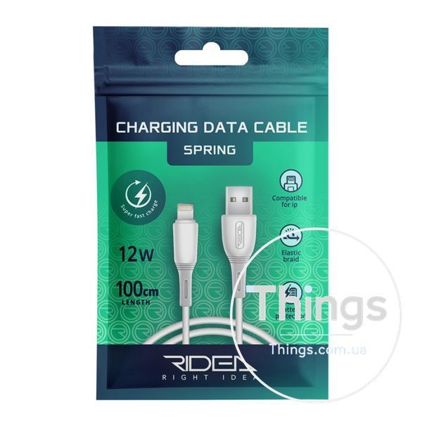 Кабель USB Ridea RC-M133 Spring 12W Lightning Од1-00037061 фото