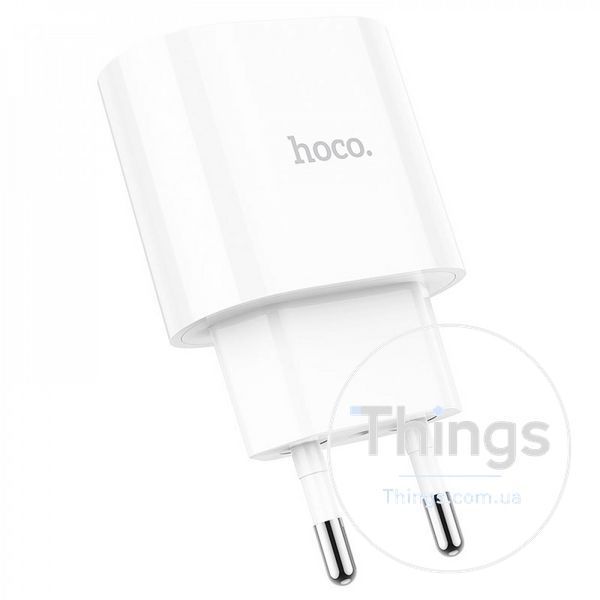 Home Charger 20W PD QC3.0 C to Lightning Cable (1m) Hoco C95A &mdash; White K2-000071895 фото