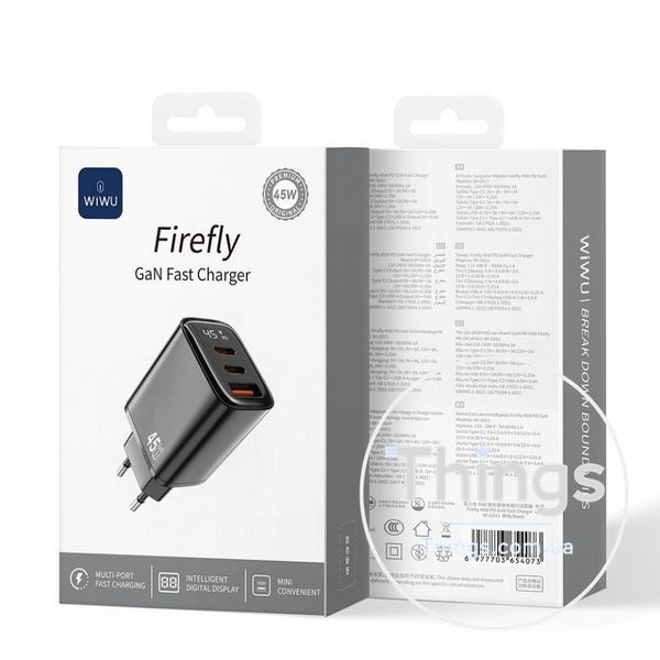 Home Charger 45W 1U 2C Wiwu Wi-G011 EU К2-000082538 фото