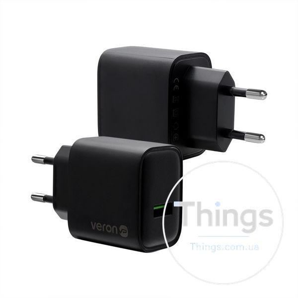 Home Charger | 18W | 1U | Micro Cable (1m) &mdash; Veron VR-C15Q К2-000080384 фото
