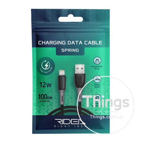 Кабель USB Ridea RC-M133 Spring 12W Lightning Од1-00037061 фото