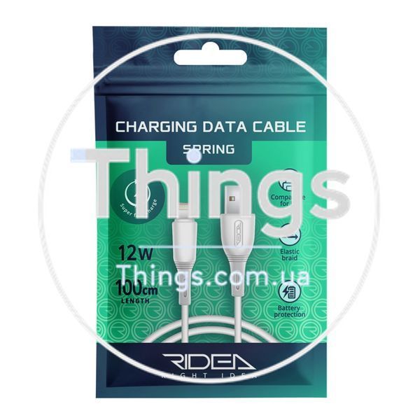 Кабель USB Ridea RC-M133 Spring 12W Lightning Од1-00037061 фото