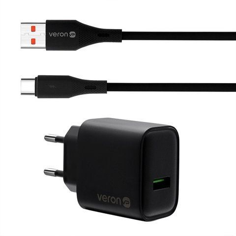 Home Charger | 18W | 1U | USB C Cable (1m) &mdash; Veron VR-C15Q К2-000080345 фото