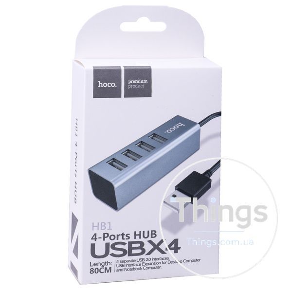 USB HUB Hoco HB1 Line Machine ; USB To 4 USB &mdash; Tarnish К2-000056723 фото