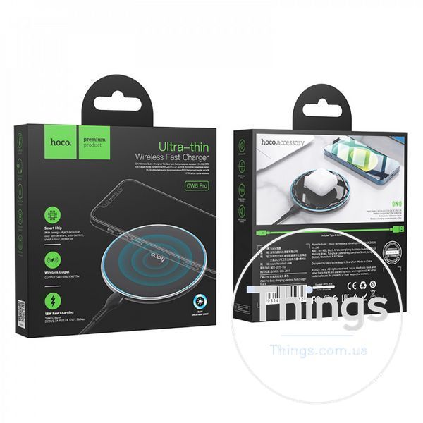 Wireless Charger 15W Hoco CW6 Pro &mdash; black K2-000077473 фото