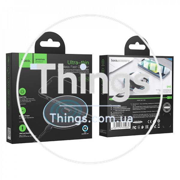 Wireless Charger 15W Hoco CW6 Pro &mdash; black K2-000077473 фото