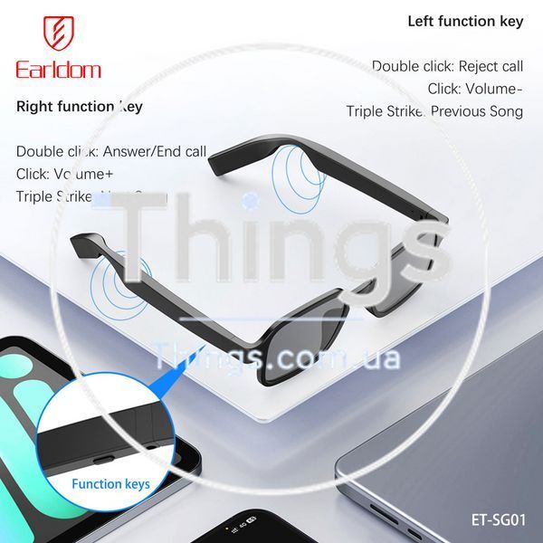 Glasses Wireless Headset &mdash; Earldom ET-SG01 К2-000082335 фото