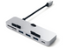 Хаб адаптер Satechi Aluminum Type-C Clamp Hub Pro для iMac сріблястий з USB-C портами та слотами для карт пам'яті K1-000141 фото 1