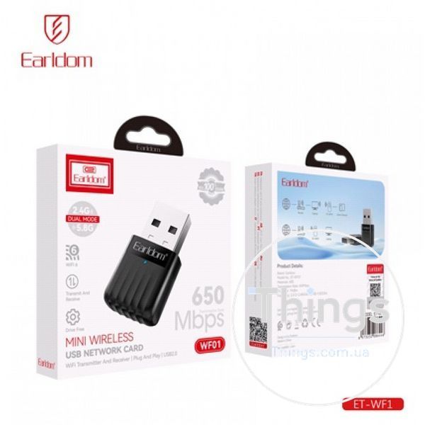 USB WiFi Wireless Adapter &mdash; Earldom ET-WF01 К2-000080981 фото