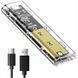 Корпус для ssd m2 nvme 2230 2242 2260 2280 usb 31 gen2 10гбитс прозрачный внешний адаптер ssd m-ключ K1-000728 фото 1