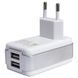 Home Charger 3.0A 2U Micro Cable (1m) Parmp (DUC-0178210W) White К2-000068450 фото 1