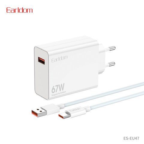 Home Charger | 67W | PD | USB C Cable (1m) &mdash; Earldom ES-EU47 K2-000083379 фото