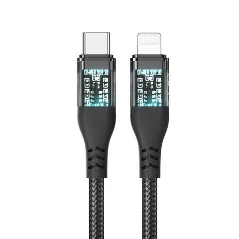 Кабель USB C to Lightning 27W PD (1.2m) Veron CL11 Nylon К2-000075660 фото