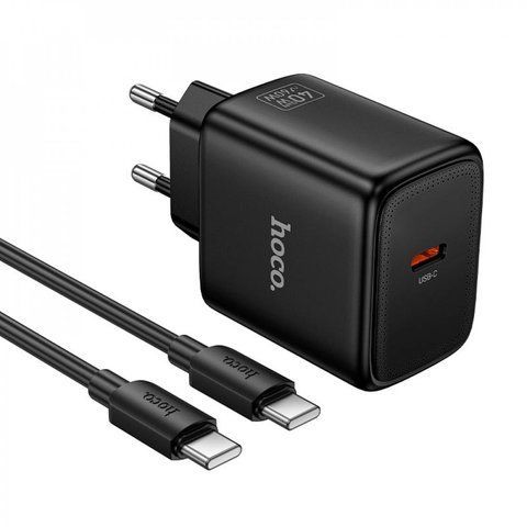 Home Charger | 40W | PD | C to C Cable (1m) &mdash; Hoco N83 &mdash; Black K2-000083525 фото