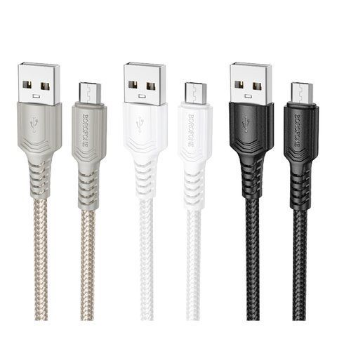 Кабель USB Borofone BX116 Micro 2.4A Од1-00046631 фото