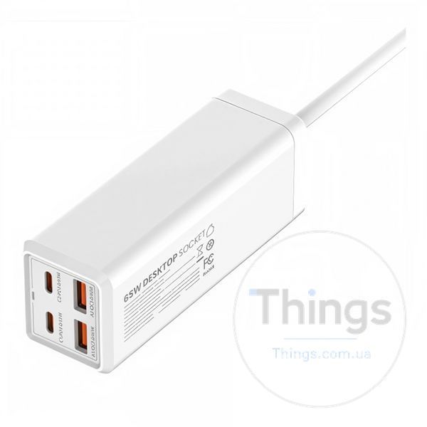 Мережевий Зарядний Пристрій LDNIO SC1418 Power Strip PD/QC 65W Од1-00038201 фото