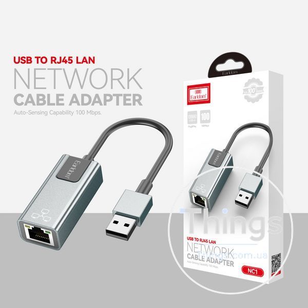USB Ethernet Adapter 100 gigabit &mdash; Earldom ET-NC1 K2-000083558 фото