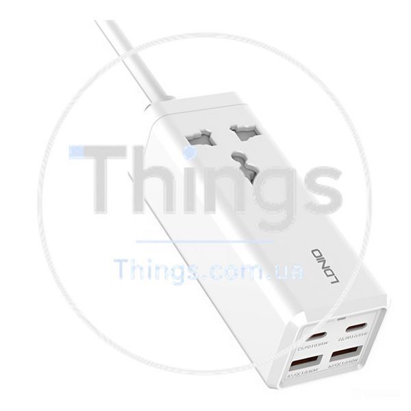 Мережевий Зарядний Пристрій LDNIO SC1418 Power Strip PD/QC 65W Од1-00038201 фото