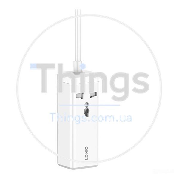 Мережевий Зарядний Пристрій LDNIO SC1418 Power Strip PD/QC 65W Од1-00038201 фото