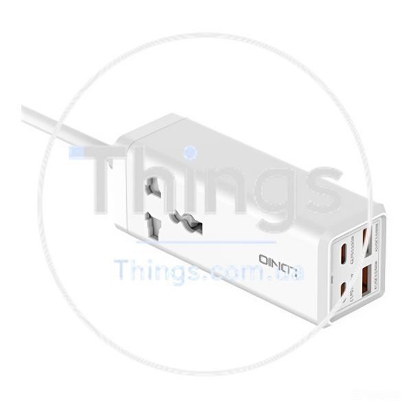 Мережевий Зарядний Пристрій LDNIO SC1418 Power Strip PD/QC 65W Од1-00038201 фото