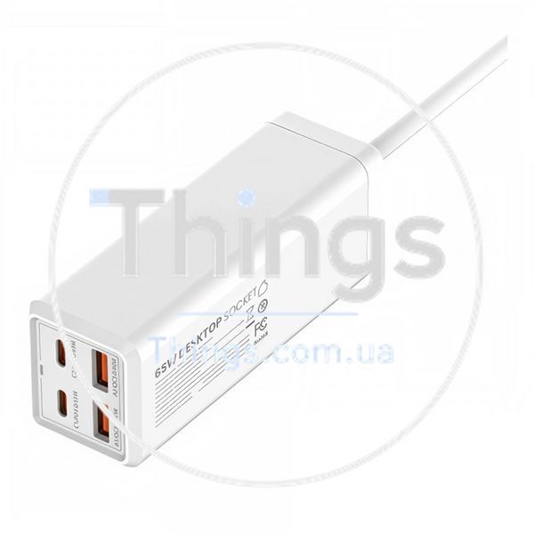 Мережевий Зарядний Пристрій LDNIO SC1418 Power Strip PD/QC 65W Од1-00038201 фото
