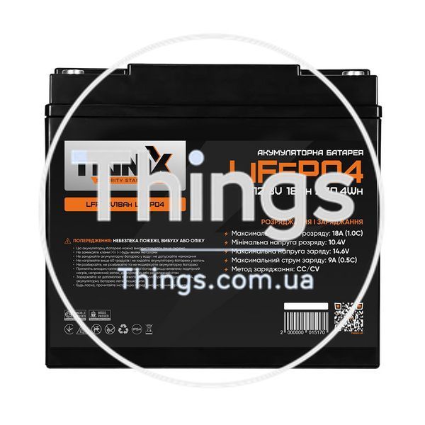 Акумуляторна батарея літій-залізо-фосфатна 12.8В 18А*год Trinix LFP 12V18Ah LiFePO4 K3-44-00004 фото