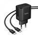 Home Charger | 40W | PD | C to C Cable (1m) &mdash; Hoco N83 &mdash; Black K2-000083525 фото 3