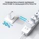 Мережевий зарядний пристрій Choetech PD3046 PD30W GAN USB-A+2xUSB-C White K3-43-00170 фото 7