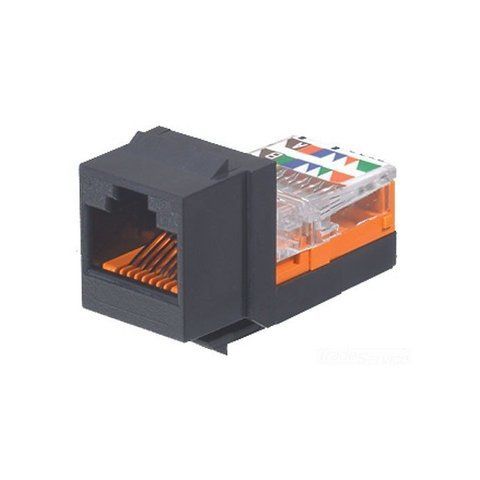 Модуль Keystone RJ45, кат. 5e, UTP, чорний, Panduit NetKey CM-2536 фото
