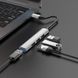 USB HUB : USB C To 4 USB &mdash; Hoco HB26 &mdash; Metal grey К2-000080597 фото 5