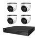 Комплект IP-відеонагляду на 4 камери TVT IP-Video Kit 4x4Mp (T) PoE: 4 купольні 4Mp відеокамери + 4-канальний 8Mp відеореєстратор K3-77-00328-5 фото 1