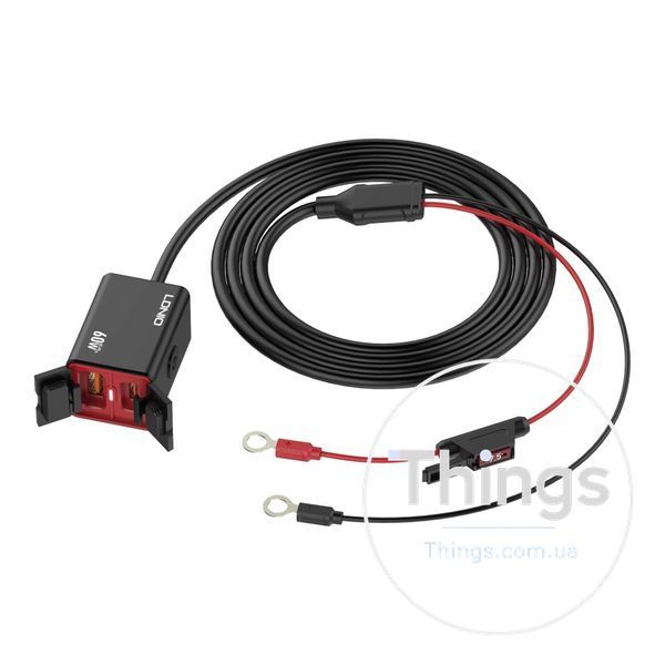 Авто-Мото Інвертор LDNIO C108 1USB/1USB-C 60W+Type-C to Type-C Од1-00046927 фото