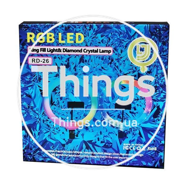 Лампа Кольцевая RGB LED (26 cm) 3D-26 К2-000073805 фото