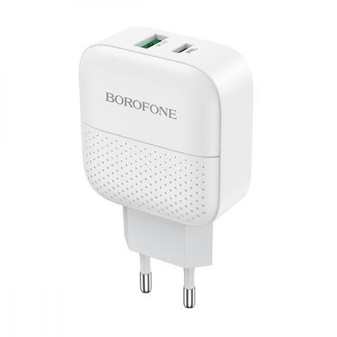 Home Charger 20W PD QC3.0 Borofone BA46A &mdash; White К2-000072724 фото