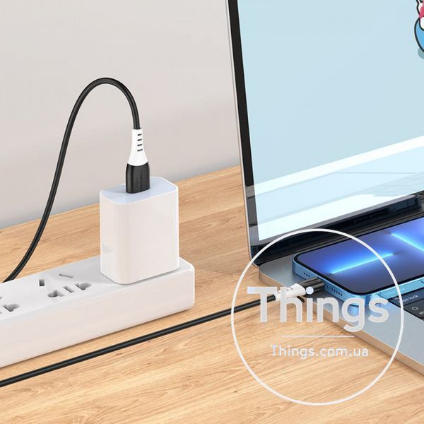 Кабель Lightning 2.4A (1m) Hoco X82 silicone &mdash; White К2-000072299 фото