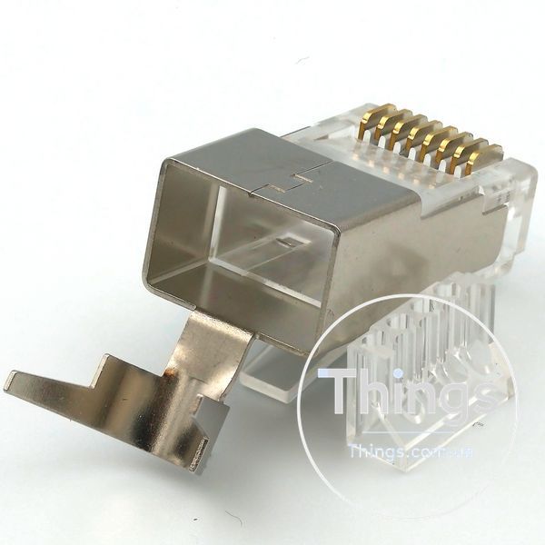 Конектор RJ45 STP кат. 6A/8, 50&mu;, 1.45мм, зі вставкою CM-9938 фото