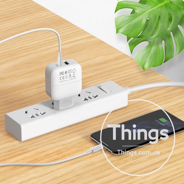 Home Charger 20W PD QC3.0 Borofone BA46A &mdash; White К2-000072724 фото