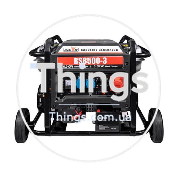 Генератор бензиновий трифазний 6 кВт Bison BS8500-3 K3-41-00408 фото