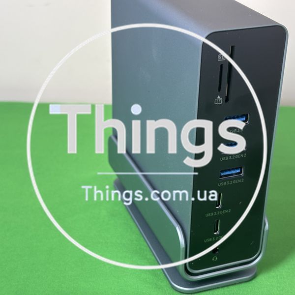 Док-станция Хаб Концентратор Vention 15 в 1 USB3.2 Type-C к DP HDMIx2 USB3.2 RJ45 SD TF 3.5mm PD MST SST K1-000522 фото