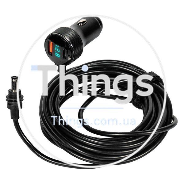 Кабель живлення для Starlink Mini E-NET автомобільний прикурювач/DC з USB Type-C та LED 5м K3-73-00658 фото