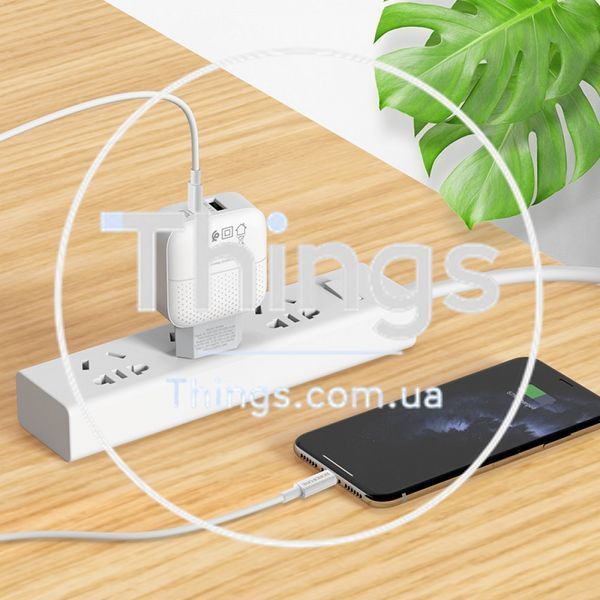 Home Charger 20W PD QC3.0 Borofone BA46A &mdash; White К2-000072724 фото