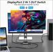 Переключатель DisplayPort XPTSFDU DP1.4 2IN1 Switcher 2&rarr;1, 8K@60Hz, 4K@144Hz, 32.4Gbps, USB питания K1-000822 фото 3