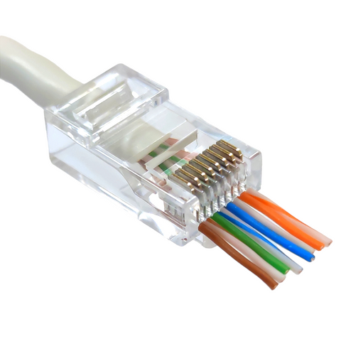 Конектор UTP RJ45 кат. 6 з наскрізними отворами CM-9934 фото