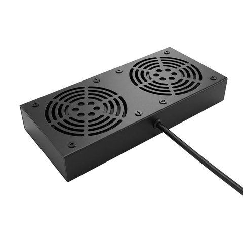 Вентилятор до комутаційних шаф глибиною 600 мм Trinix TRX-FAN2 Black K3-25-00127 фото