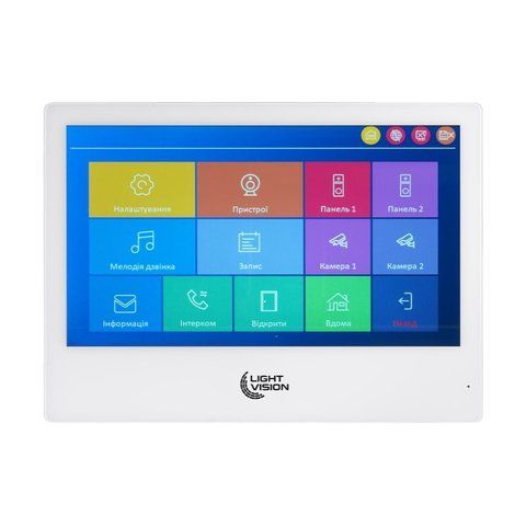 Відеодомофон 10" WiFi Tuya Light Vision SINGAPORE FHD White K3-82-00229 фото